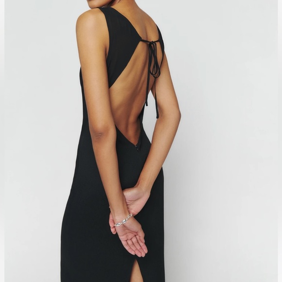 ❤️‍🔥NWT Reformation Damara Dress - Black - Picture 2 of 5